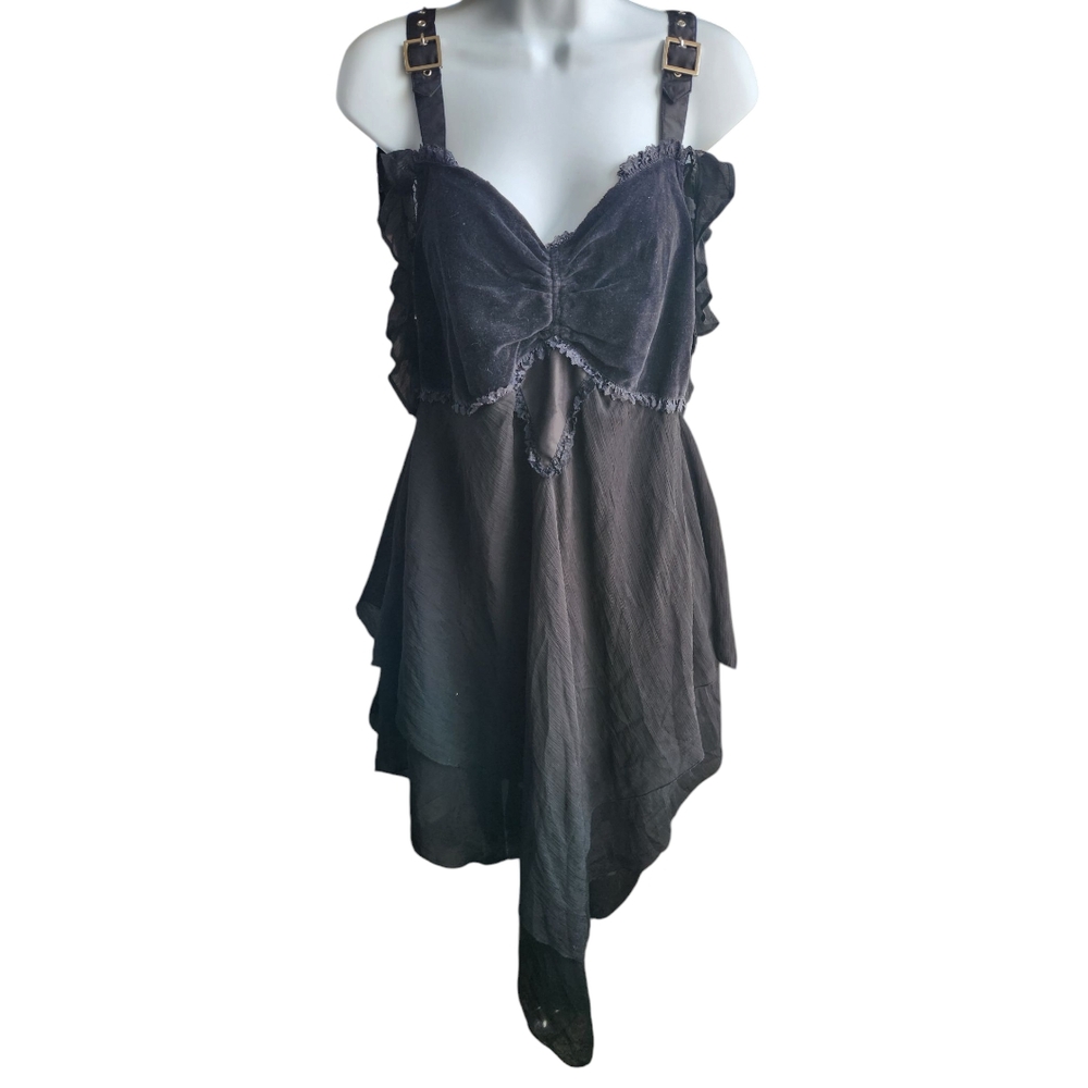 Funhouse Black Fairycore Gothic Dress Size 1X